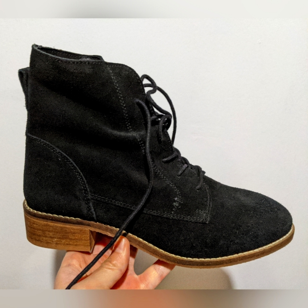 New real suede leather ankle boots